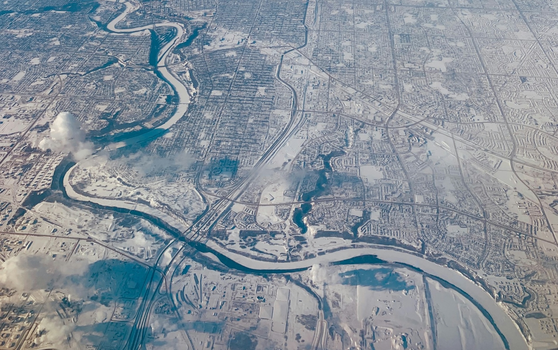 Aerial view of landscape