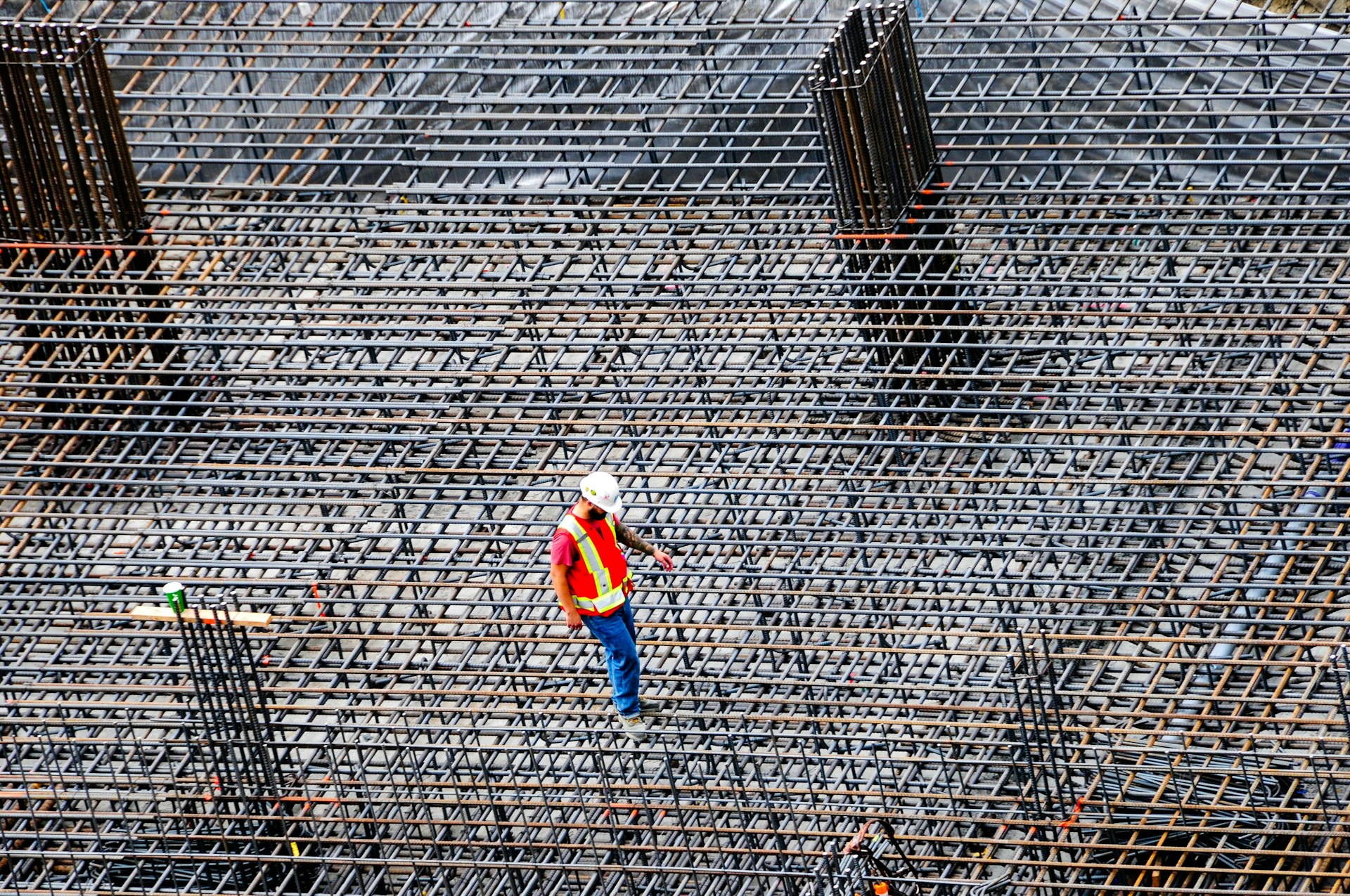 Worker on construction site